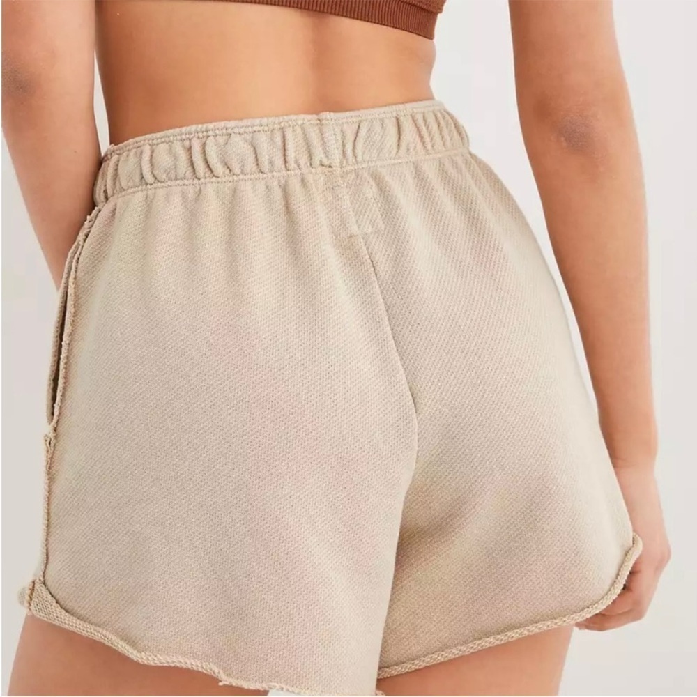 Aerie High Waisted Beach Party Short Tan - Picture 3 of 3